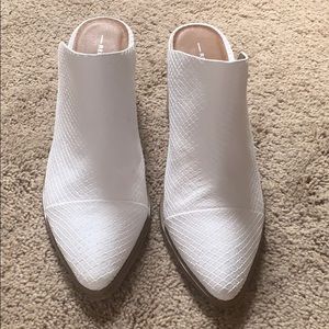 White TOSH mules! Worn once. No flaws.